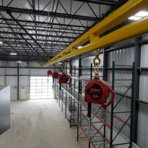 Fall Protection System Using Enclosed Track and SRLs